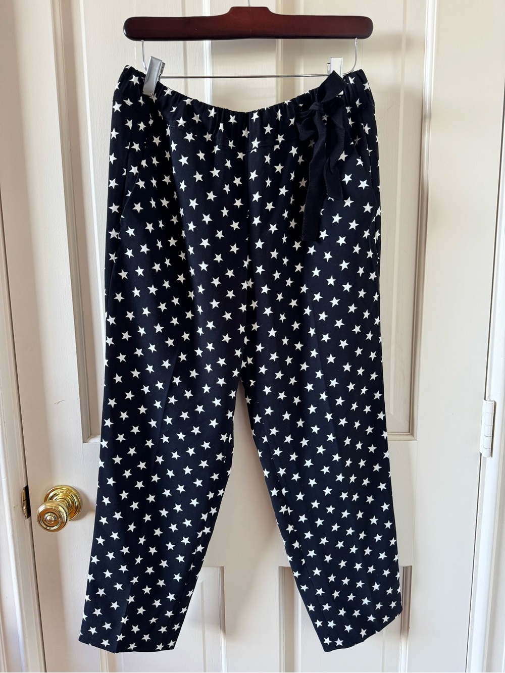 Jcrew Tie-waste Pant In Star Print, size 6P